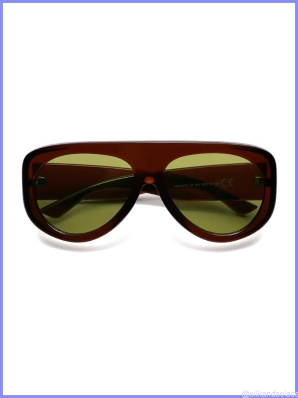 Oversized Aviator Sunglasses 90s Retro Y2K UV Protection Unisex